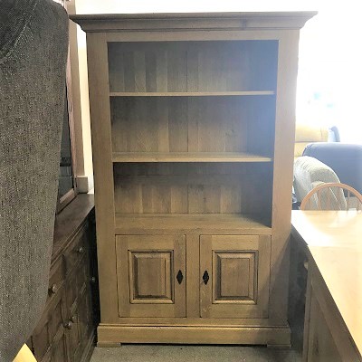 Oak Pantry Bookcase Cupboard Unit Ref 30172 Watts The Furnishers